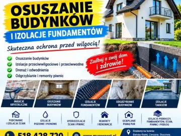 Osuszanie, iniekcja i podcinanie ścian - remonty piwnic